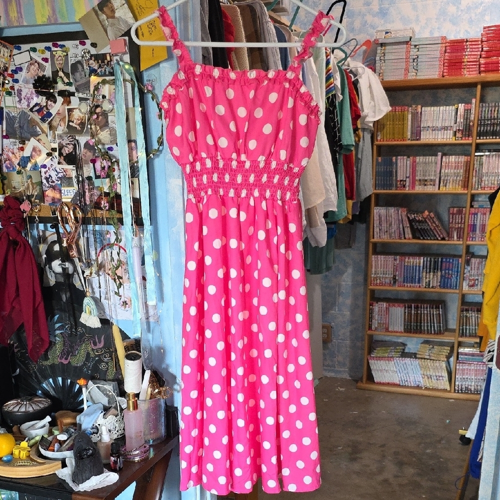 Pink Polka Dot Dress